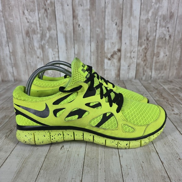 Nike Free Run Trail‎ Blazer Neon Yellow Running Shoes Sneakers US 10 - Picture 1 of 8